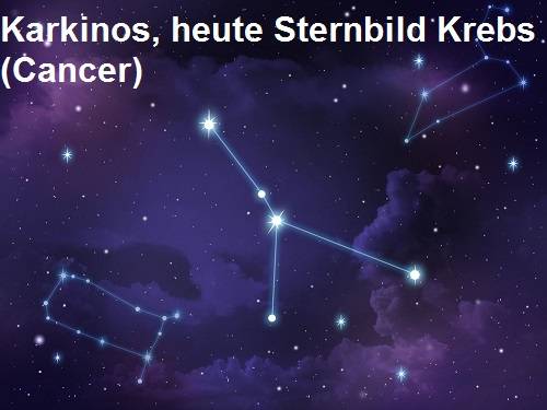 Karkinos, heute Sternbild Krebs