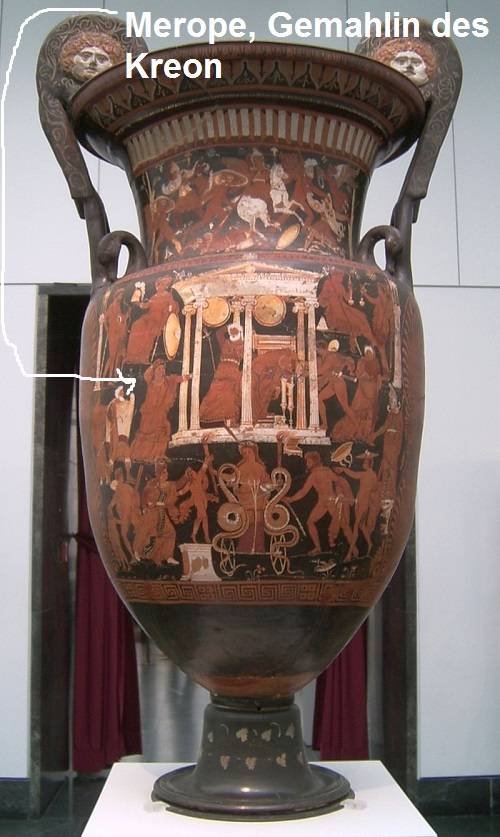 Merope auf Vase